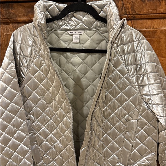 Athleta Whisper Metallic Quilted Jacket - Picture 3 of 7